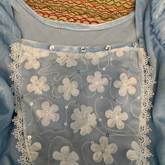 Cinderella Blue Princess Dress with Tulle Skirt Size 4-5Y - Picture 8 of 8